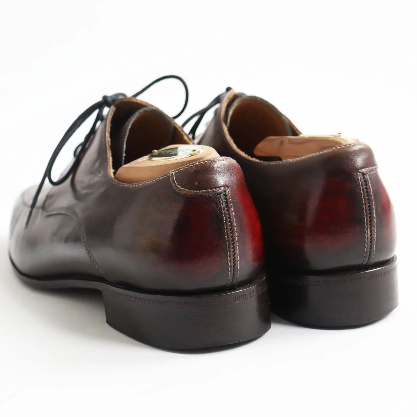 BETTANIN&VENTURI U Tip Leather Dress Shoes Brown