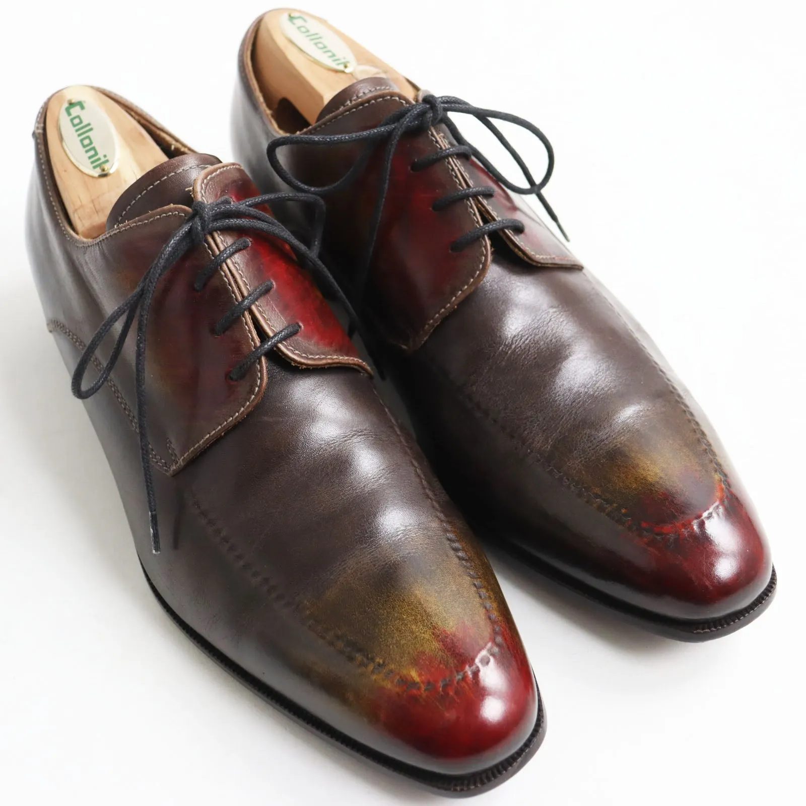 BETTANIN&VENTURI U Tip Leather Dress Shoes Brown