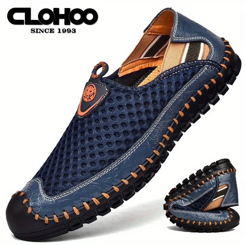 Men's Mesh Breathable Lightweight Rubber Sole Stitching Non Slip Sandals