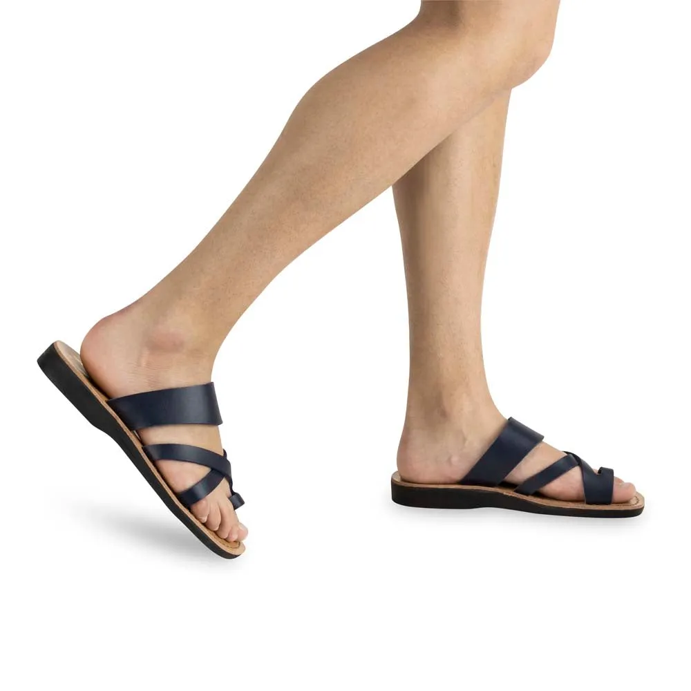 The Good Shepherd  Vegan - Leather Alternative Sandal | Blue